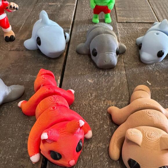 Mini Flexi Animals Choose Your 3D Printed Articulated Animal - Picture 8 of 10